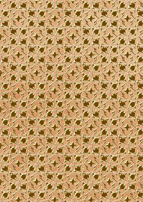 Borange Ditsy Heart Gold A4 Backing Paper