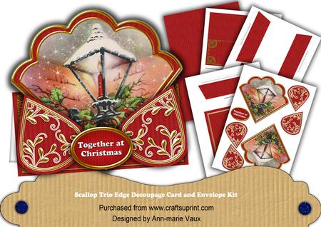 Lantern Red Together at Christmas Scallop Trio Kit
