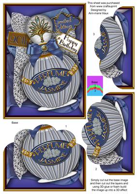 Jasmine Perfume 90th Birthday 7x5in Scallop Bottom Stacker