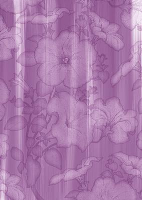 Lilac Allover Large Painted Flora A4 Backing Paper
