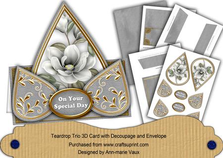 Silver Magnolia Special Day Teardrop Trio Kit