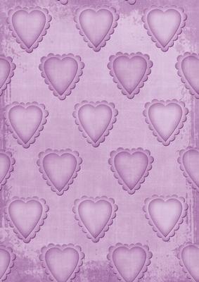 Lilac Double Hearts A4 Backing Paper