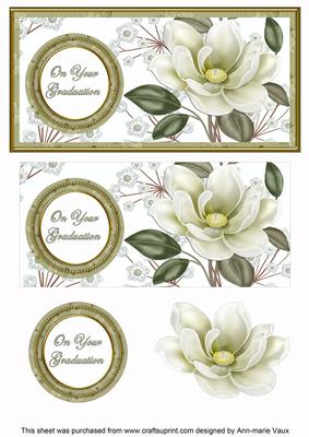 Olive Magnolia Your Graduation Dl Decoupage Topper