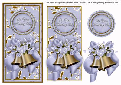 Blue Wedding Bells Your Wedding Day Dl Topdown Topper