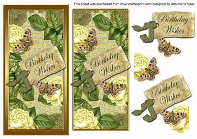 Lemon Roses Birthday Wishes Dl Topdown Topper