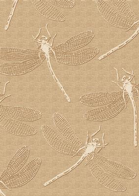 Vtea Embossed Pastel Dragonfly A4 Backing Paper
