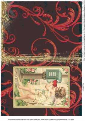 Love Token Valentine Fold Back Card