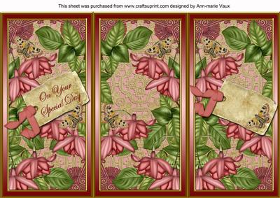 Pink Fushsia Your Special Day Quick Tri-fold Card