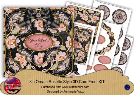 Black Lotus Special Day 3D Rosette 8in Card Front Kit