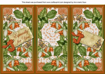 Borange Fushsia Especially for You Quick Tri-fold Card