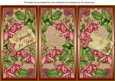 Pink Fushsia Especially for You Quick Tri-fold Card