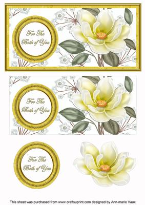 Lemon Magnolia Both of You Dl Decoupage Topper
