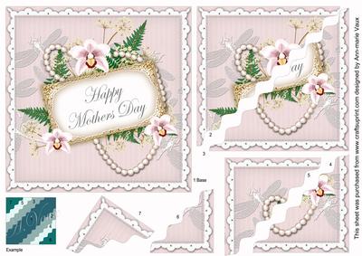 Lilac Hint Orchid Mothers Day 6in Duo Wavy Corner Stacker