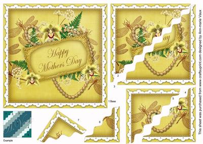 Lemon Orchid Mothers Day 6in Duo Wavy Corner Stacker