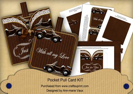 Vintage Car All My Love Vintage Pocket Pull Card Kit