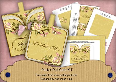 Lemon Butterfly Special Day Vintage Pocket Pull Card Kit