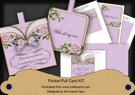 Lilac Rose If Friends Were -  Pocket Pull Card Kit