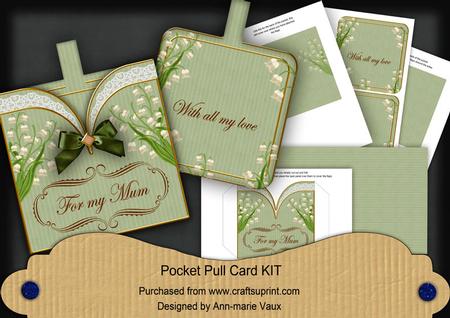 Lily of the Valley for My Mum Pocket Pull Card Kit