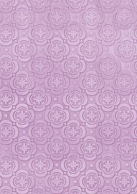 Lilac Floral Medallion A4 Backing Paper
