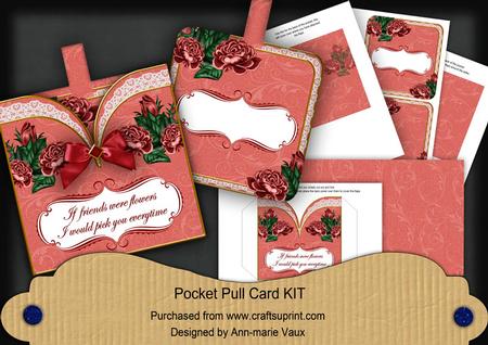 Dred Roses2 If Friends Were -  Pocket Pull Card Kit