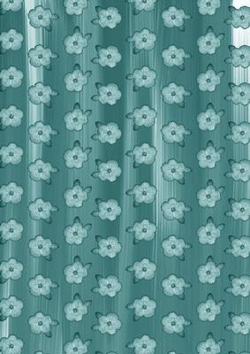 Dusky Teal Dollshouse Flora Paint A4 Backing Paper