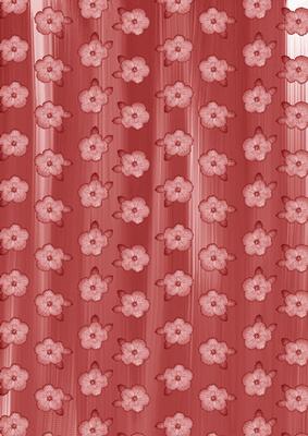 Pink Dollshouse Flora Paint A4 Backing Paper