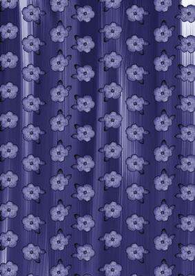 Dark Blue Dollshouse Flora Paint A4 Backing Paper