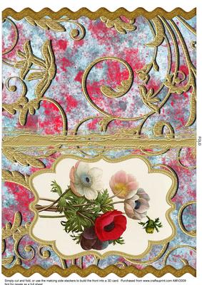 Anemone Bracket Wavy Edge Card