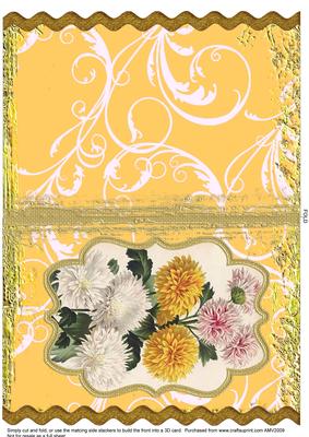 Chrystanths Bracket Wavy Edge Card