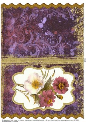 Rose Hip Bracket Wavy Edge Card