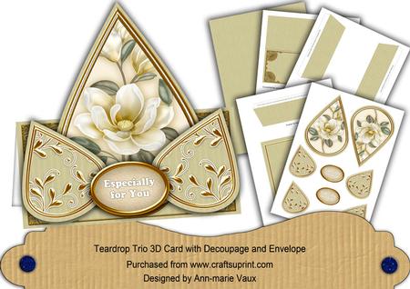 Cream Magnolia Especially for You Teardrop Trio Kit