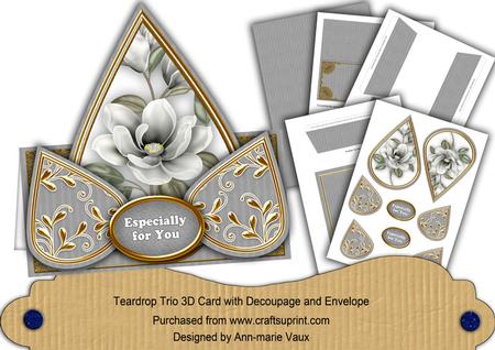 Silver Magnolia Especially for You Teardrop Trio Kit