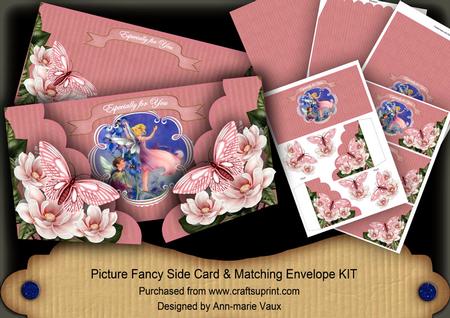 Pink Fairys Especially for You Fancy Picture 3D Card Kit