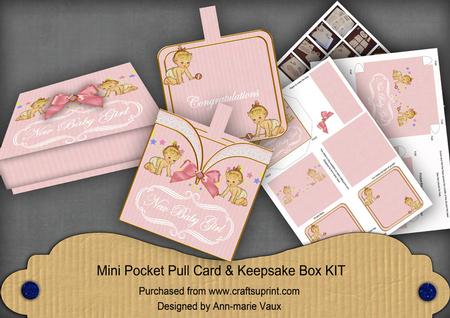 New Baby Girl Pink Mini Pocket & Box Kit