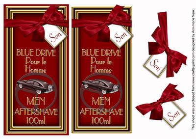 Red Aftershave Son Dl Topdown Decoupage Topper