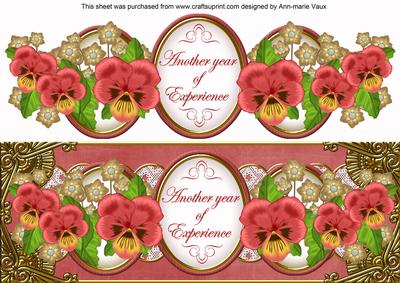 Dred Pansy Year of Experience Large Dl Topper