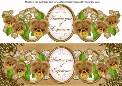 Vtea Pansy Year of Experience Large Dl Topper