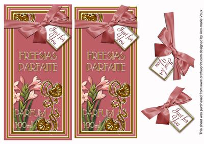Freesia Pink Perfume Just for You Dl Topdown Topper