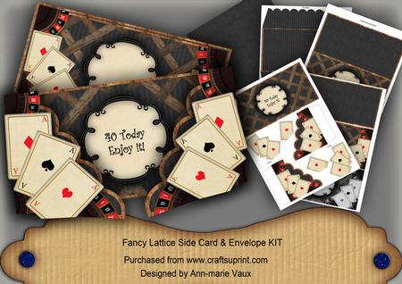 Black Roulette 40 Today 3D Fancy Lattice Card Kit