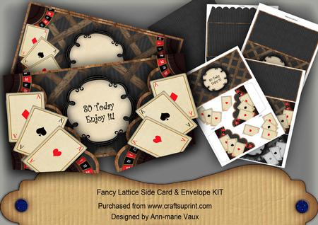 Black Roulette 80 Today 3D Fancy Lattice Card Kit
