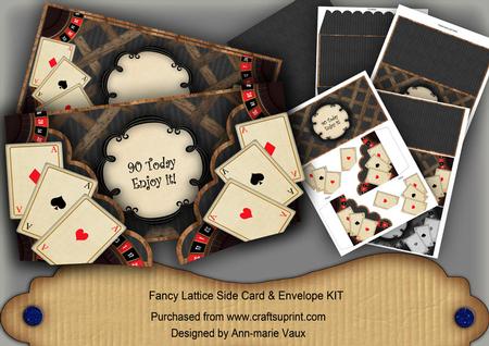 Black Roulette 90 Today 3D Fancy Lattice Card Kit