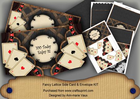 Black Roulette 100 Today 3D Fancy Lattice Card Kit