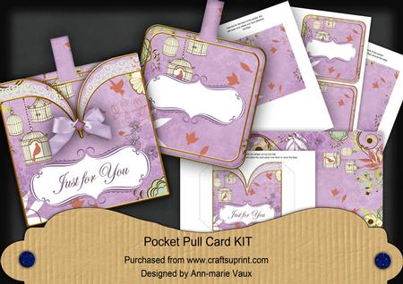 Lilac Colour Birds Just for You Pocket Pull Kit