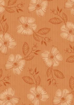 Borange Vintage Flora Stripe A4 Backing Paper