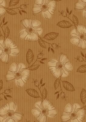 Vtea Vintage Flora Stripe A4 Backing Paper