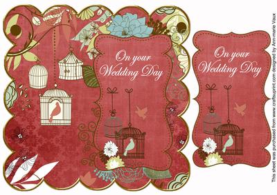 Dred Birdcage Wedding Day 8in Scallop Topper