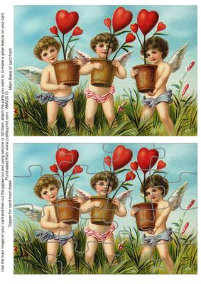 Planting Hearts Jigsaw Puzzle Card Front