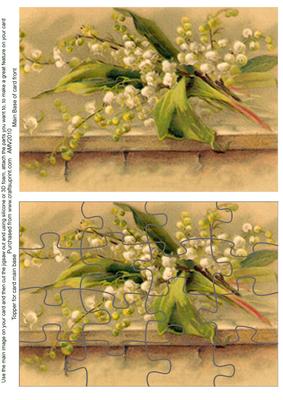 Lily of the Valley Jigsaw Puzzle Card Front