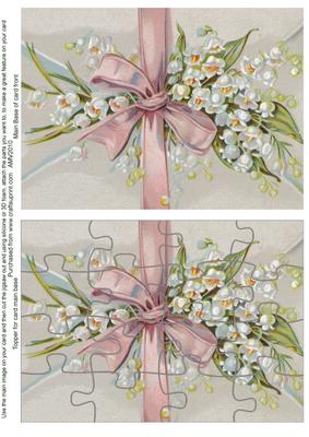 Lily of the Valley Envelope Jigsaw Puzzle Card Front