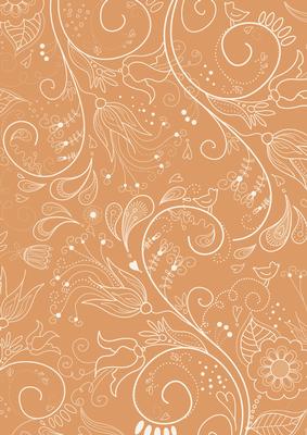 Borange Floral Lace Lights A4 Backing Paper